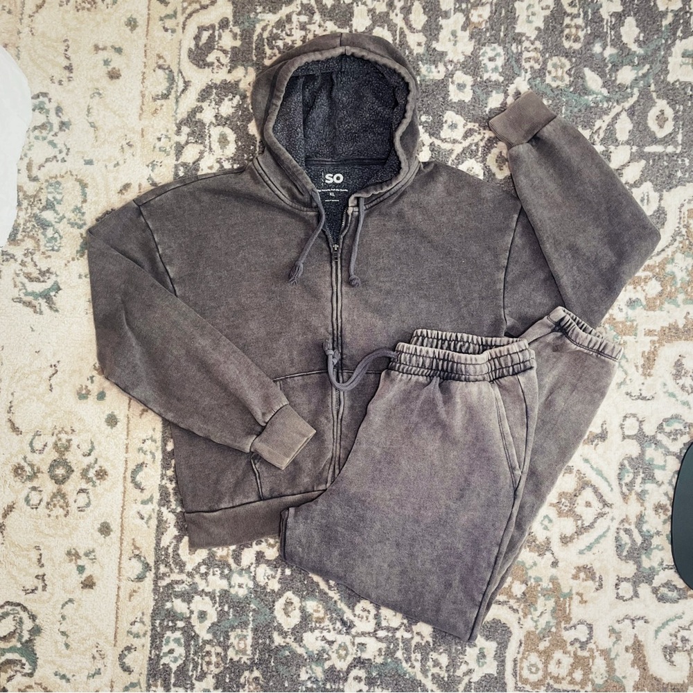SO Charcoal Hoodie and Jogger Set